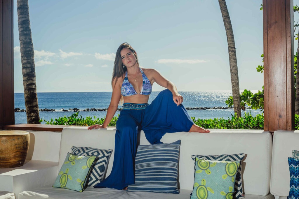 Editorial solo lifestyle portrait session at Minitas Beach Casa de Campo