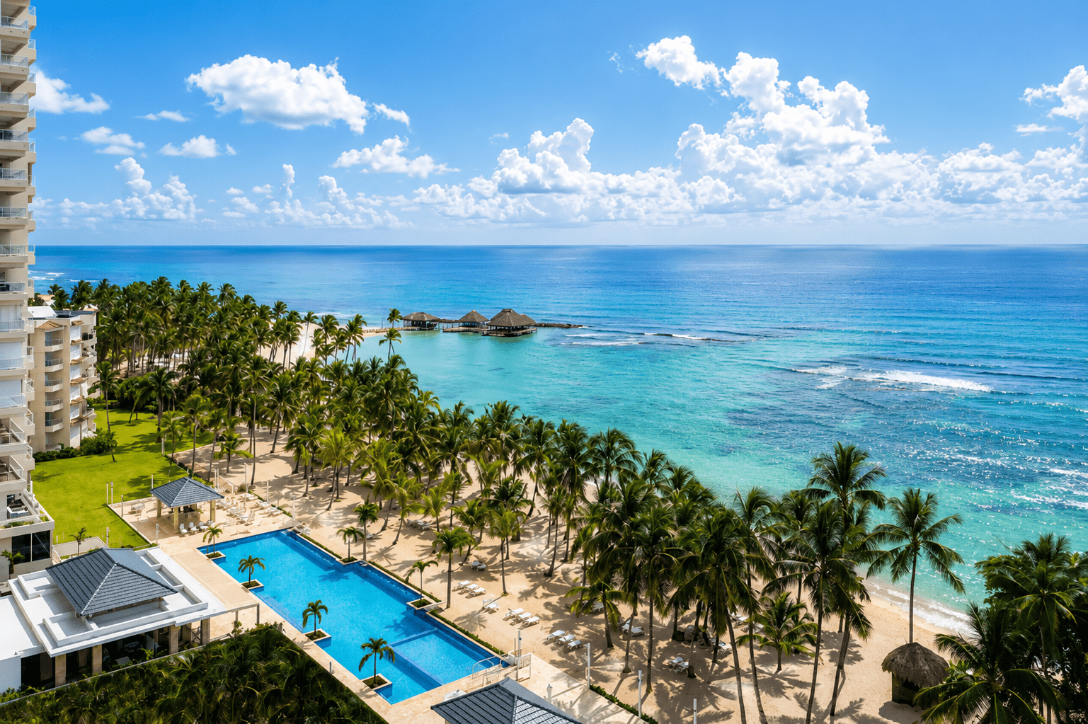 Juan Dolio is a Tropical beach with clear blue waters